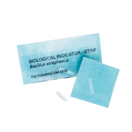 Mini-Spore Strips, Bacillus Atrophaeus, 2 mm x 10 mm Strips in Glassine Envelopes, 100/pk