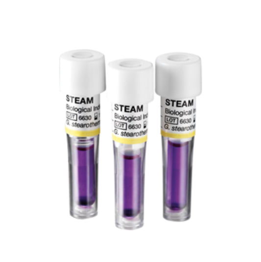 Traditional Self-Contained Biological Indicators (SCBI), Geobacillus Stearothermophilus Cell Line 7953, 10^5, 50/pk