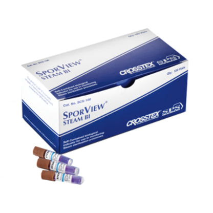 SporView™ Self Contained Biological Indicators (SCBI), 10^5, Geobacillus Stearothermophilus Cell Line 7953