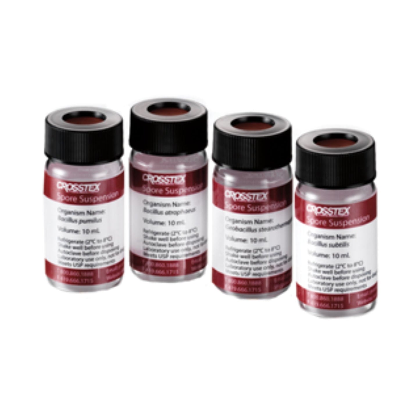 ***Spore Suspension, Geobacillus Stearothermophilus Cell Line 7953, 10^6 Population Level Per 0.1mL Utilized In Steam Sterilization, 10mL