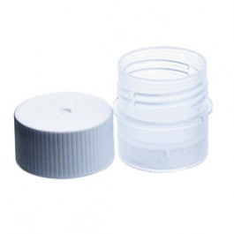WHEATON® CryoELITE® Tissue Vial, 5 mL, 22 x 24 mm, Free-Standing, External Thread, PP, White Cap, Sterile, 10 Bags of 25 Vials