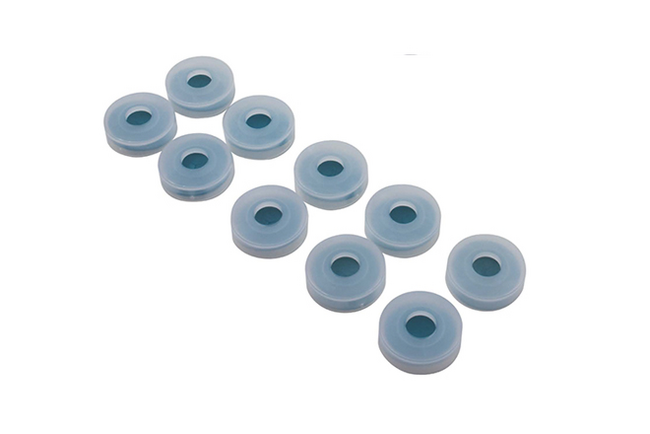 Snap Cap (PE) and Septum (Silicone/PTFE) for 10 mL/100 mL Vials for Standard Wash, 10/pk