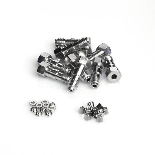 Extra Long Screw 316 SS Fittings w/ Fittings Screws, Front and Back Ferrules, for Agilent®, Similar to OEM # 5065-9967