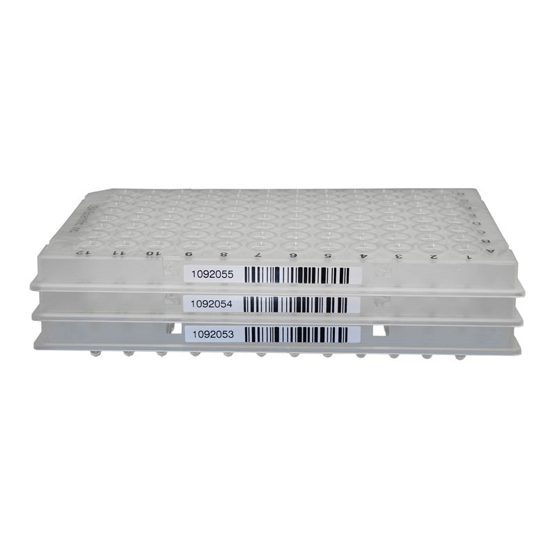 TempPlate® Semi-Skirted 96-Well PCR Plate, Straight Skirt, 0.1mL, Barcoded