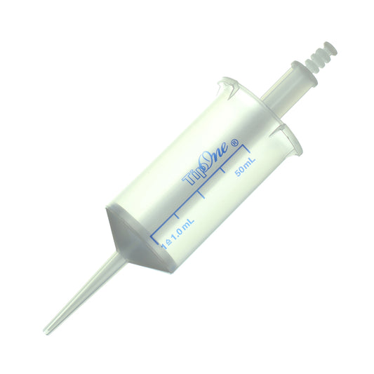 50.0 mL Tipone® Positive Displacement Tip For Repeating Pipettes, Sterile, Individually Wrapped, 100 Tips
