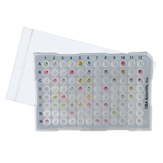 TempPlate® RT Optically Clear Polyester Inset Cut Film For Raised Perimeter Plates, -40C To +120C, Non-Sterile, 100/Box