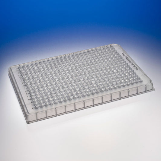 TempPlate® Polypropylene 384-Well PCR Plate, A24 Corner Notch, Natural, 10/Pack