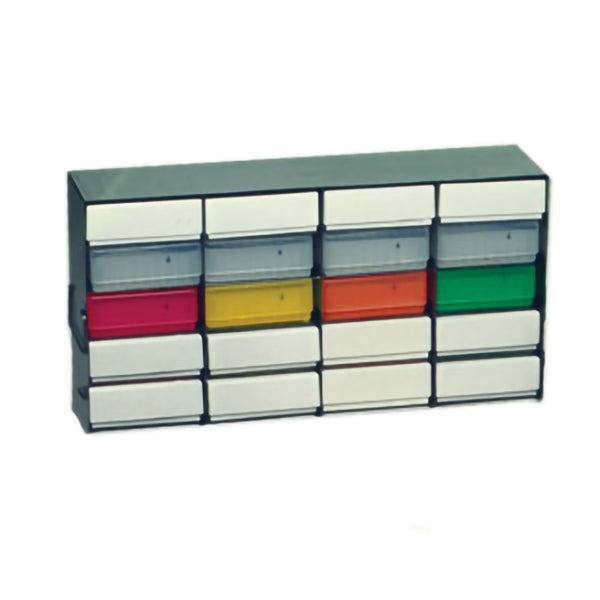 20-Place (4 Long x 5 High) Upright Freezer Rack For 2 In H Boxes, 21 5/8 In L x 5 1/2 In W x 11 In H, Stainless Steel