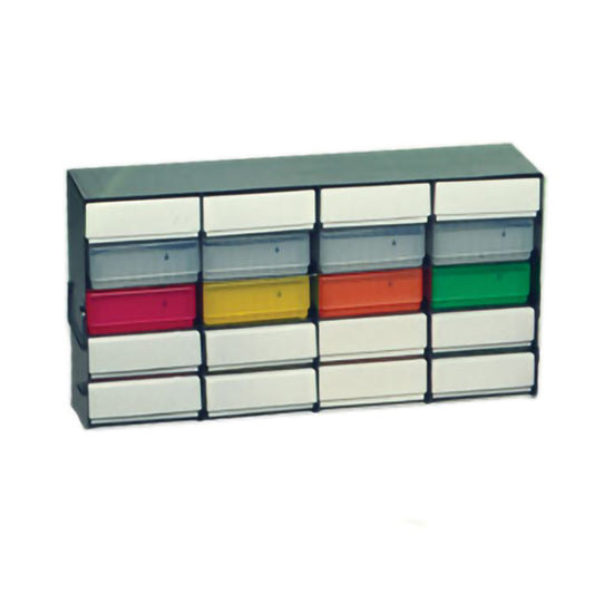 20-Place (4 Long x 5 High) Upright Freezer Rack For 2 In H Boxes, 21 5/8 In L x 5 1/2 In W x 11 In H, Stainless Steel