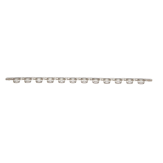8-Cap Strip For 0.2 mL PCR Tubes and Plates, Flat Top, Natural, 125 Strips (1000 Caps) Per Pack.  Polypropylene.