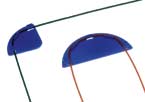 Tubing Elbow, 180 Degrees,Blue PEEK