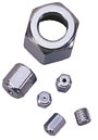Nut, External, 1/4" hex, SS, PTFE-coated threads standard