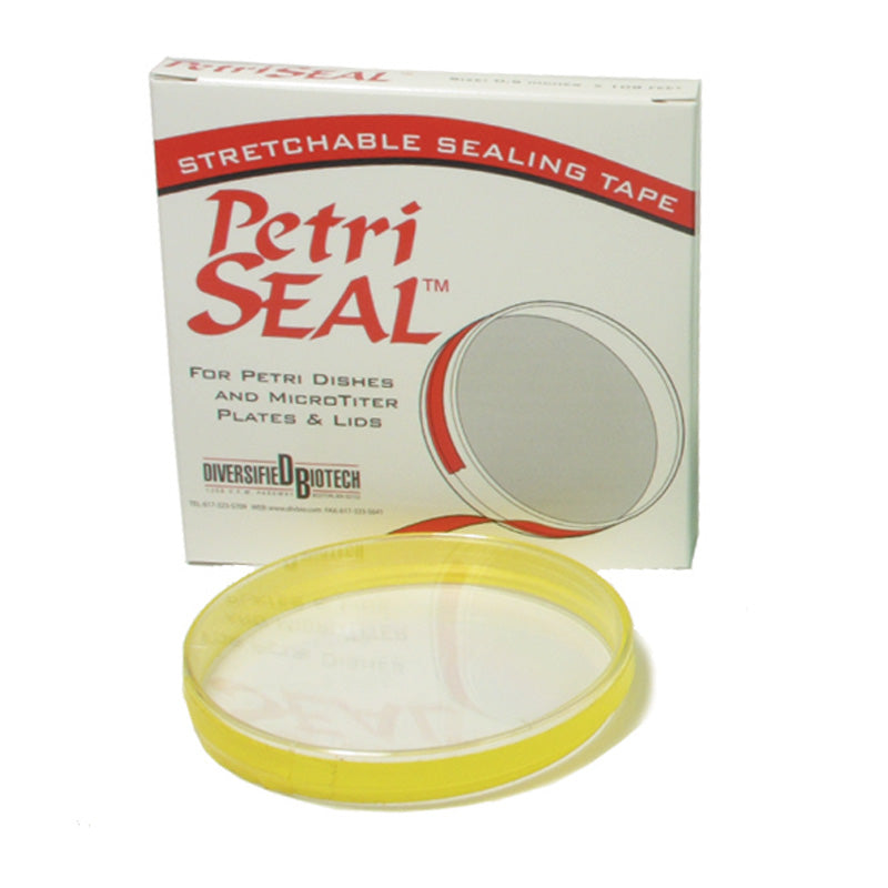 Petri-Seal™ Stretchable Sealing Tape, Clear, Waterproof, Chemical Resistant, 1/2" W x 108' L