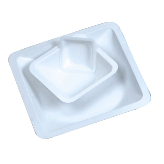 Small White Weighing Boat, 46 x 46 x 8 Mm, 500/Pack