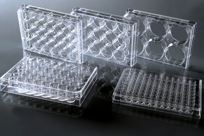 96 Well Cell Culture Plate, White Frame with Clear PS Bottom, Flat bottom, TC Treated, Sterile, 1/pack, 30/cs