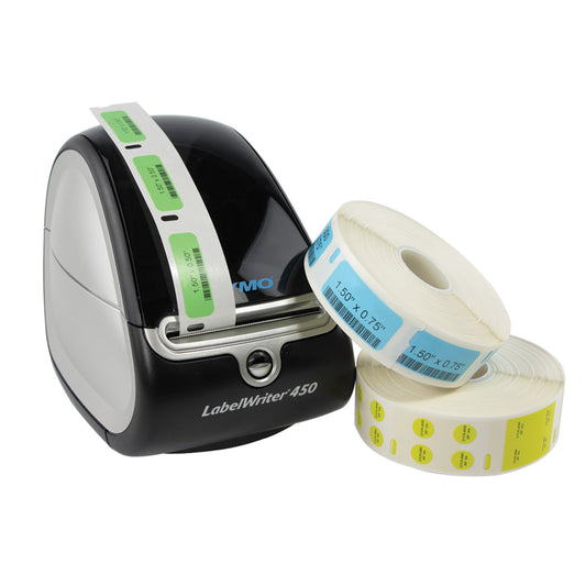 Direct Thermal Cryo-Tags, yellow labels for 0.5-2.0 ml tubes, 3/8". For direct thermal Printers