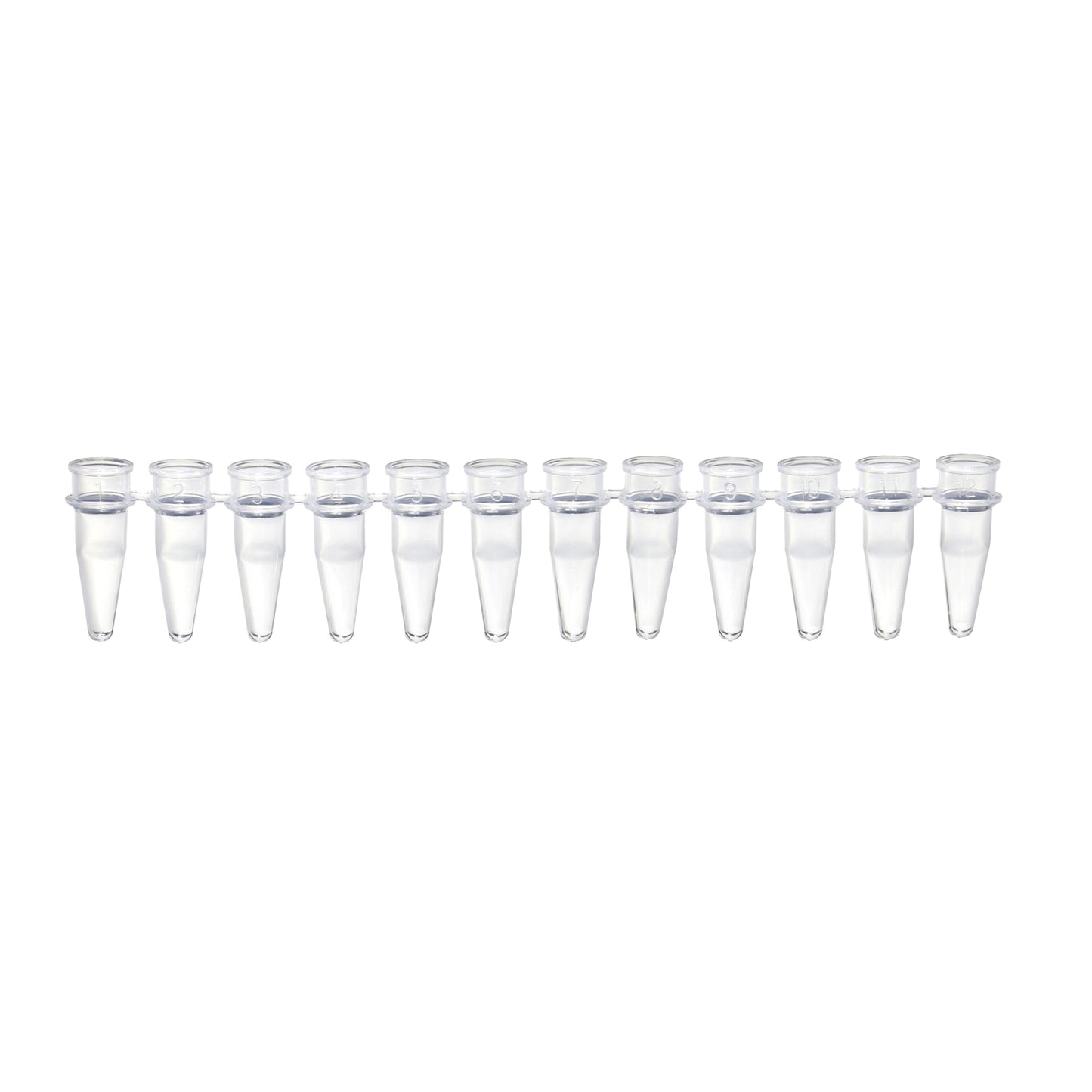 0.2 mL Tempassure PCR 12-Tube Strips without Caps, Natural.  80 Strips of Tubes Per Pack.