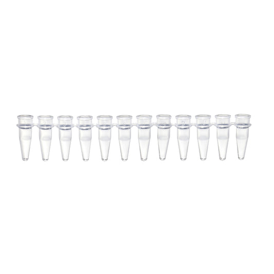 0.2 mL Tempassure PCR 12-Tube Strips without Caps, Natural.  80 Strips of Tubes Per Pack.