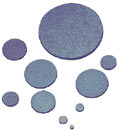 Frit, 1/4", 0.5 µm, 1.00 mm (.040") Thick, 316SS