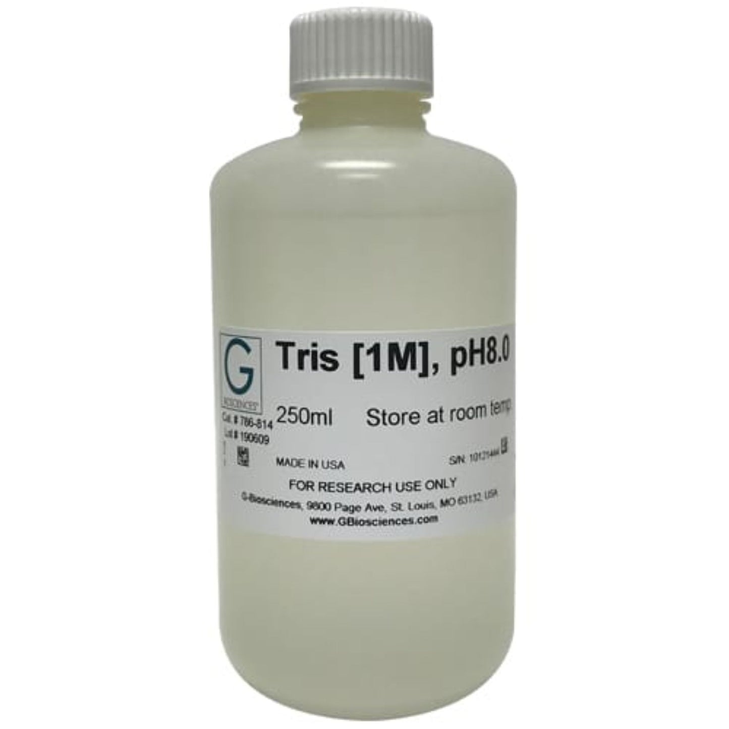 Image of GB786814 - Tris, pH8.0 [1M], 250 mL