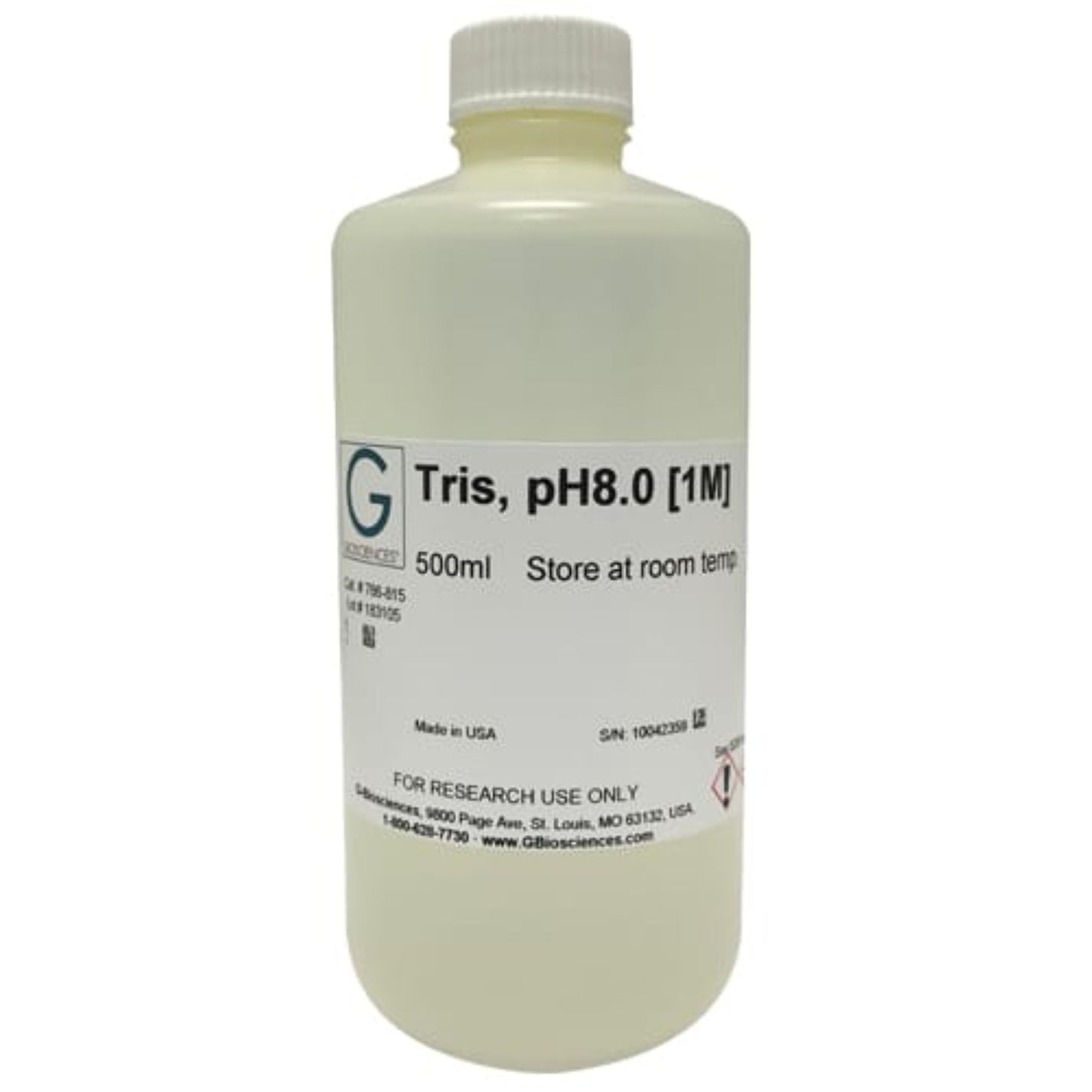 Image of GB786815 - Tris, pH8.0 [1M], 500 mL