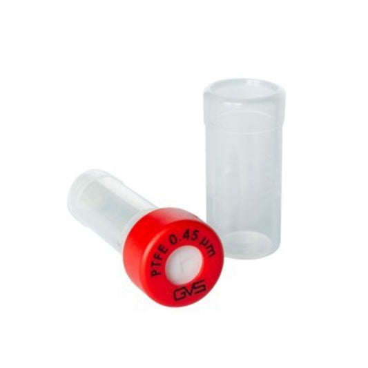 Image of GVMV32ANPPT004CC - Separa® Syringeless Filter Vial, 0.45 µm PTFE Red