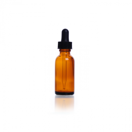 KIMBLE® Dropper Bottle, Amber, With Glass Dropper, Supplied with 20-400 GPI Screw Cap, Bulb and Glass/Plastic Dropper Assembled on the Bottle,  60 mL