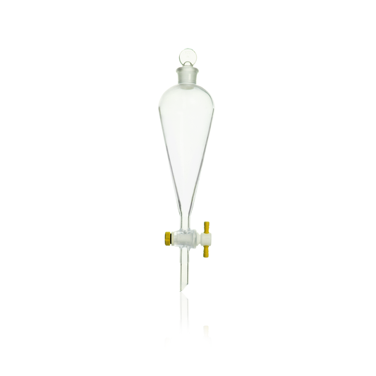 KIMBLE® KIMAX® Squibb Pear-Shaped Separatory Funnel With Glass Stopper, 1000 mL, 2/pk