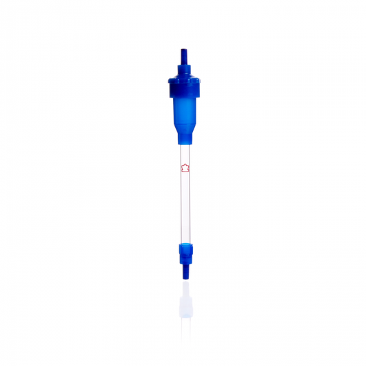 KIMBLE® FLEX-COLUMN® Chromatography Column, 20 cm x 0.7 cm ID, 8 mL, Glass, with HDPE Bed Supports, 10/pk