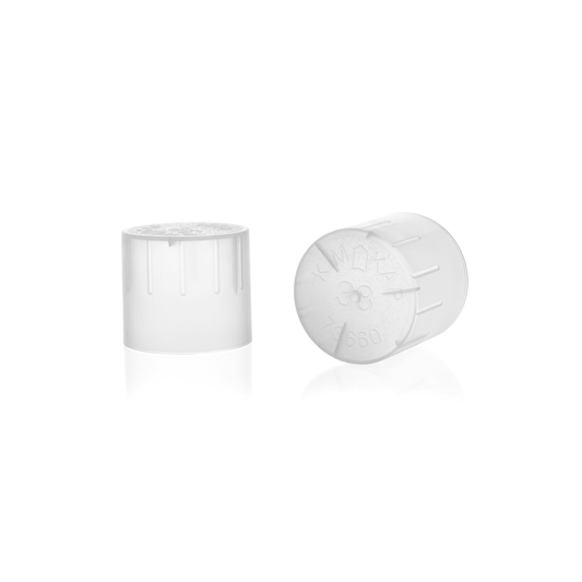 KIMBLE® KIM-KAP™ Polypropylene Cap, Natural, Fits 25 mm Tube OD, 500/pk