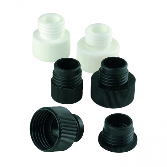 SOCOREX® CALIBREX™ Bottle-Top Adapters, Threaded, PP, 28 mm