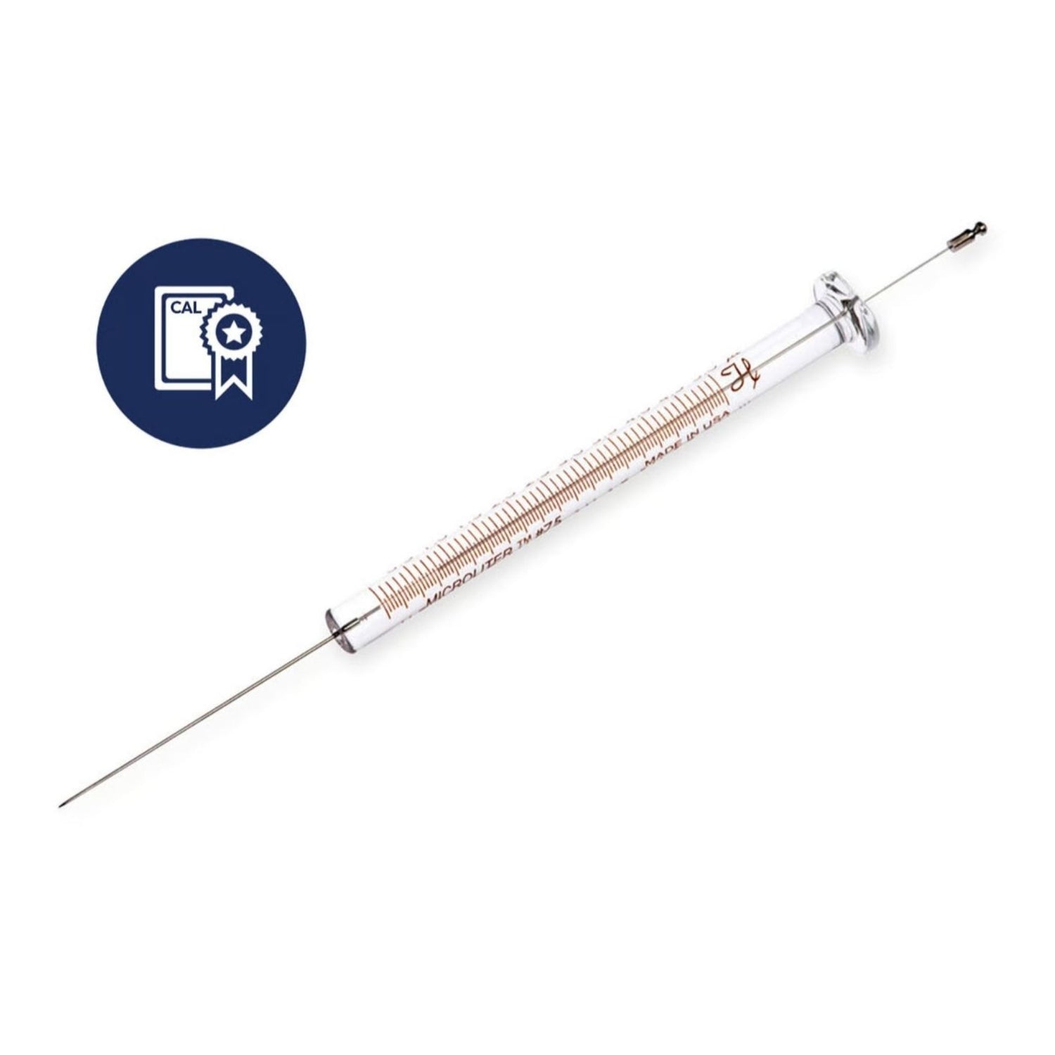 Image of HCAL87991 - 5 µL 75ASN Calibrated Microliter Syringe, Agilent Autosampler, 23s Gauge, Point Style 2, 1.71 
