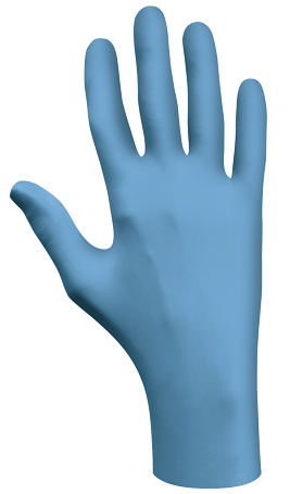 Sale Item - Glove, Large, Disposable, Food Compliant, Blue Nitrile, 4-mil, 9.5", Special Sale Price shown, while quantities last