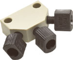 Mixing Tee, PEEK, Complete, with 10µm Titanium Frit