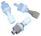 Luer adapter Bulkhead union, Cheminert, female luer to 10-32, 1.00mm (0.040)  bore, PEEK