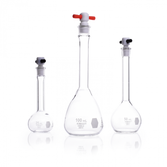 Volumetric Flask, 2000mL, Class A, with Red PTFE Stopper