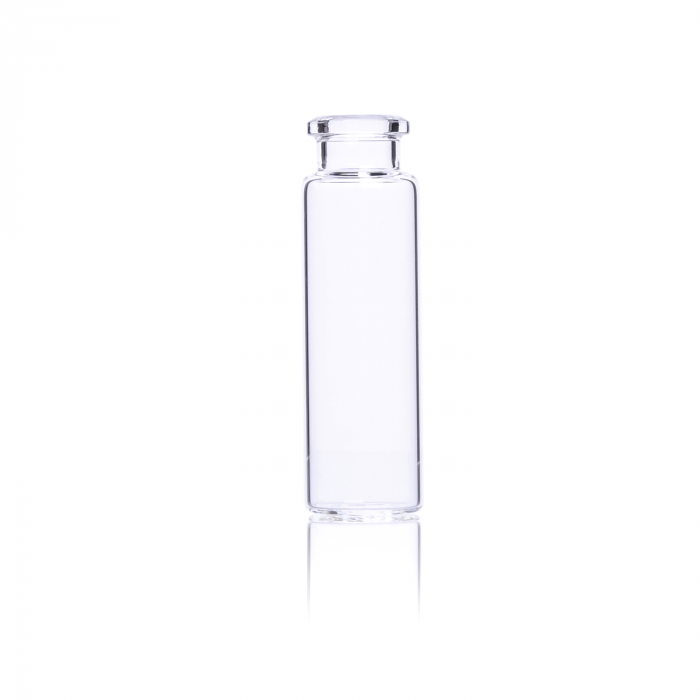 KIMBLE® 20 mm Headspace Vial, Crimp Top, 20 mL, 23x75 mm Bevelled Top, Round Bottom, Clear Glass