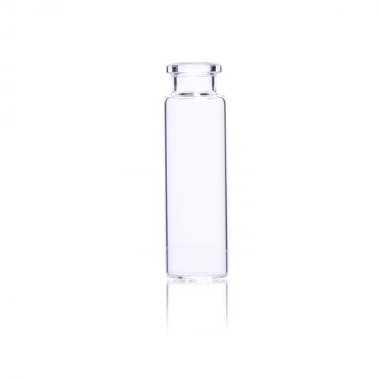 KIMBLE® 20 mm Headspace Vial, Crimp Top, 20 mL, 23x75 mm Bevelled Top, Round Bottom, Clear Glass