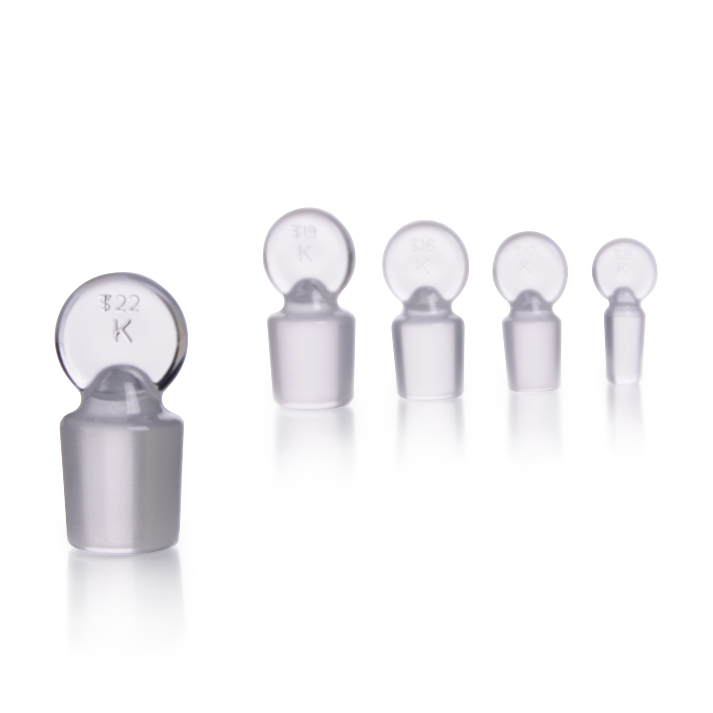 KIMBLE® Glass Pennyhead Stopper, Size 16, Each