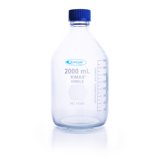 KIMBLE® KIMCOTE® GL 45 Media Bottle, 10,000 mL, 227 x 410 mm, Graduated, Each