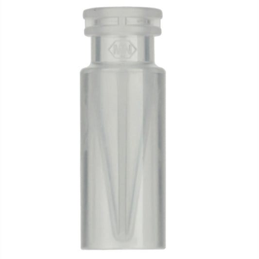 Snap Ring/Crimp Neck Vial, N 11, 11.6 x 32.0 mm, 300 µL, Inner Cone, Transparent Polypropylene, 100/pk