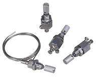 Micrometering (needle) valve, single outlet, Bulkhead, 2-225 mL/min, 1/16" int, 2µm screen, unlubricated, 225C, SS/Viton