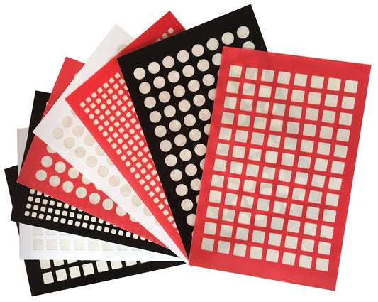 Sale Item - Sealing Film Plus, 96-Well Round, Center Pre-Slit PTFE 2 mil, Red Adhesive, Special Price shown, while quantities last