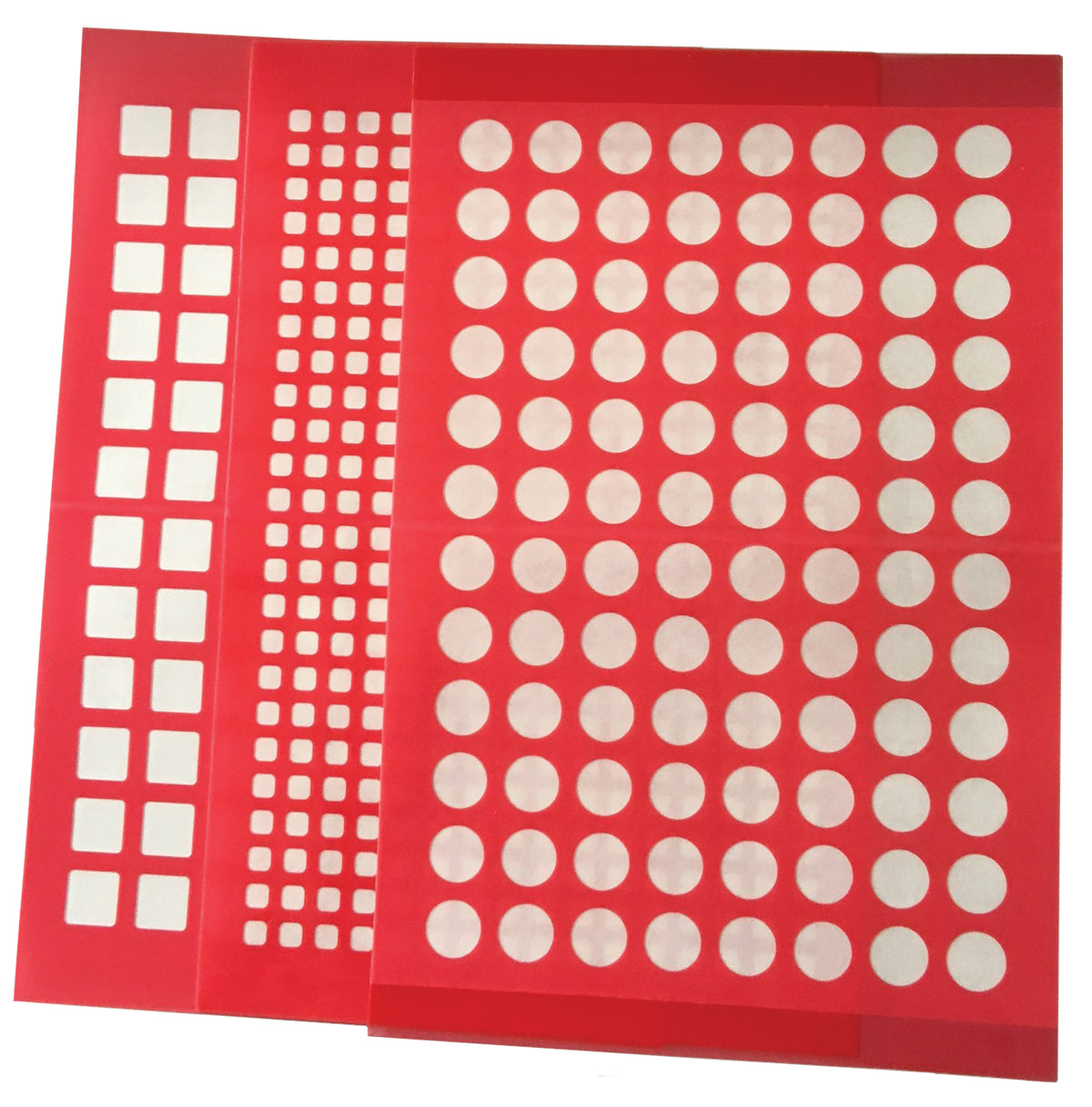 Sale Item - Sealing Mat Plus, 96-Well Square, Silicone 10 mil, Red Adhesive, 5 Packages of 10 Mats, Special Price shown, while quantities last