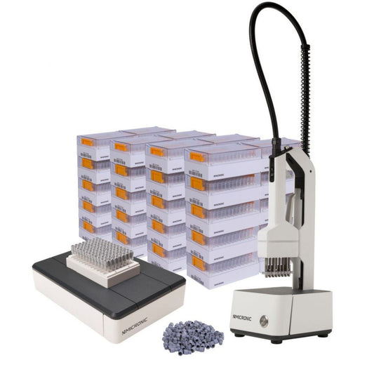 0.75ml 2D Data-Matrix coded Screw Cap tubes with Internal Thread V-bottom Starterpack PREMIUM