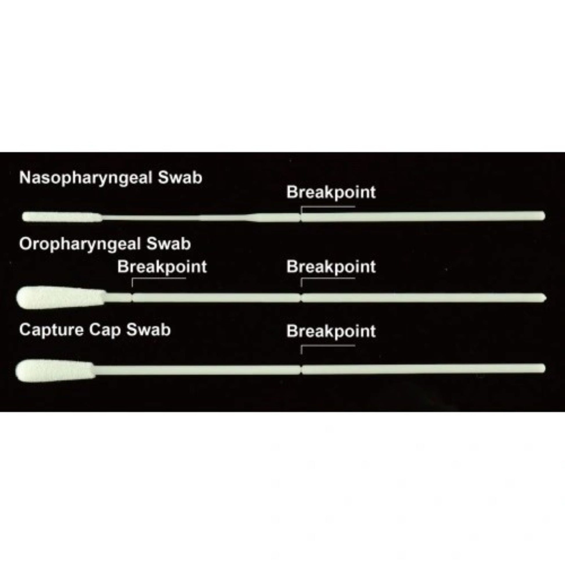Image of Oropharyngeal Specimen Collection Swab, Individually Wrapped, Sterile, 5000/cs