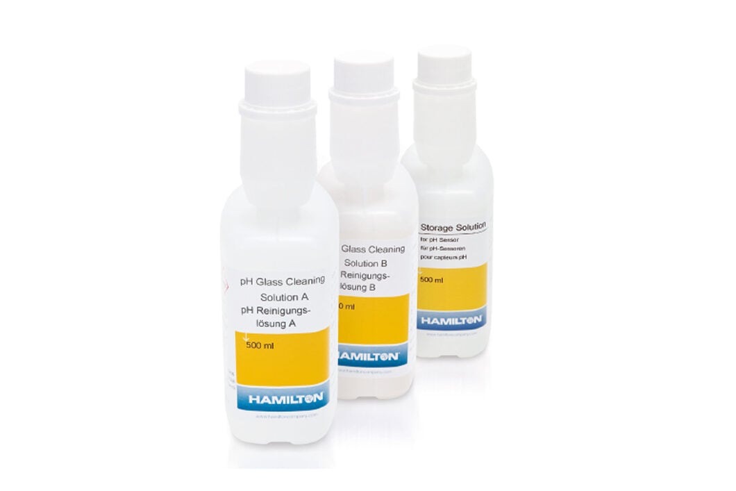 pH Cleaning Solution Set (2 x 500mL A+B + 1 x 500mL Storage Solution)