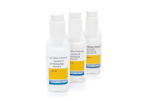 pH Cleaning Solution Set (2 x 500mL A+B + 1 x 500mL Storage Solution)