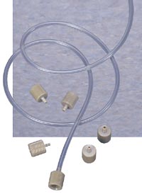 Perifit, Cheminert, 1/4-28 female for peristaltic pump tubing 1.85 to 2.29mm ID