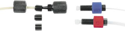 Adaptor, Complete, PEEK, For Peristaltic to PTFE Tubing Connections